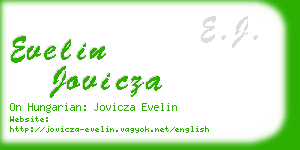 evelin jovicza business card